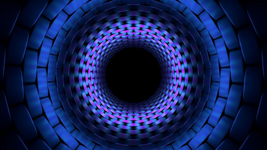 Plexus blue tunnel HD Wallpaper