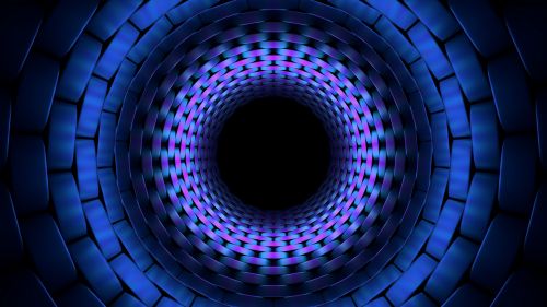 Plexus blue tunnel HD Wallpaper