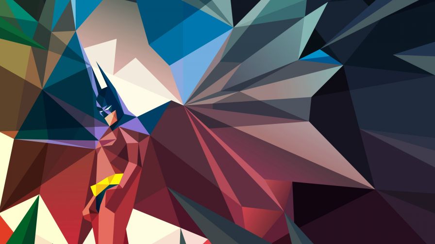 Polygon Batman HD Wallpaper
