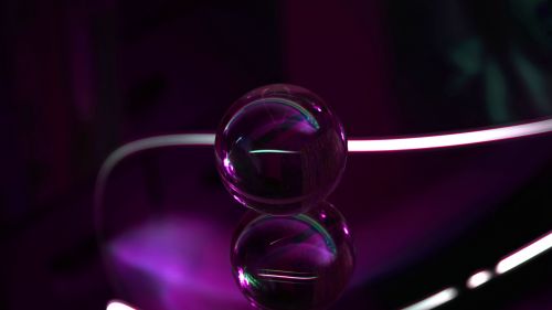 Purple glass ball HD Wallpaper