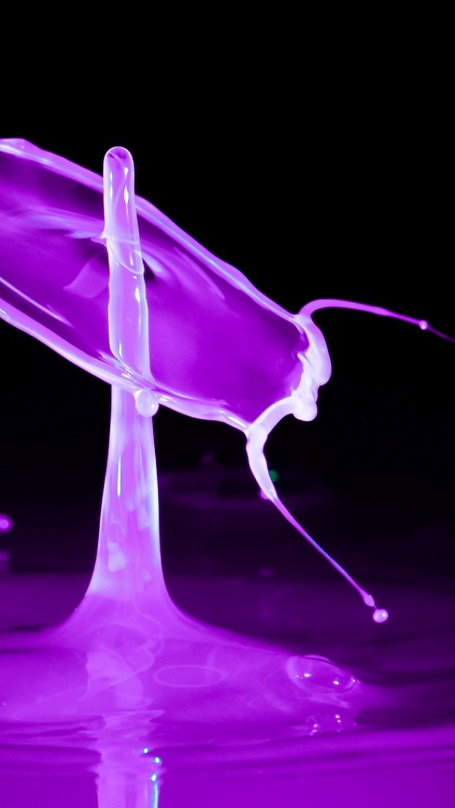 Purple liquid splash HD Wallpaper