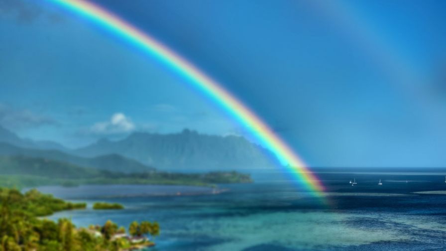 Rainbow into the Sea