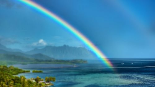 Rainbow into the Sea