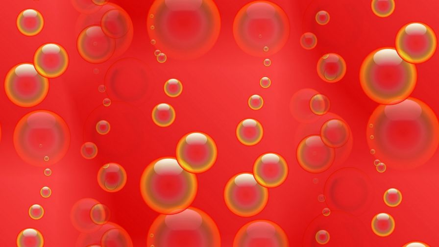 Red bubbles HD Wallpaper