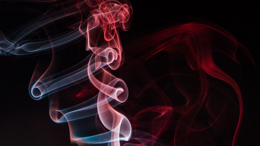 Red colored smoke HD Wallpaper