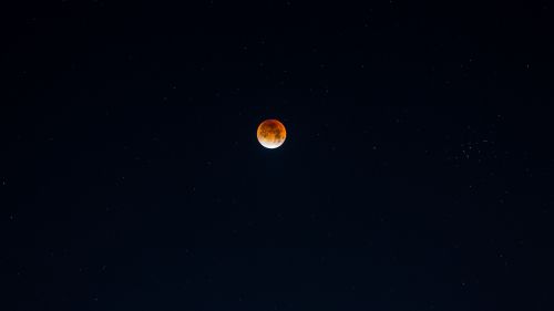 Red full moon HD Wallpaper