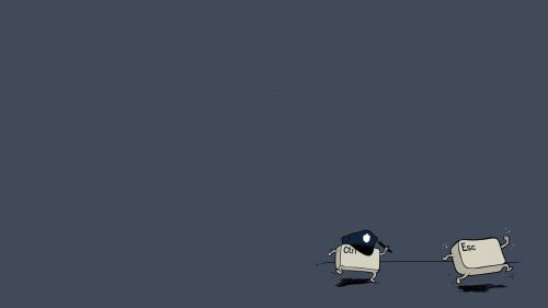 Running Keyboard Keys HD Wallpaper