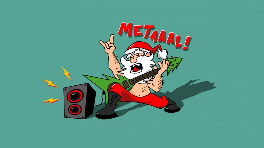 Santa Rocks HD Wallpaper