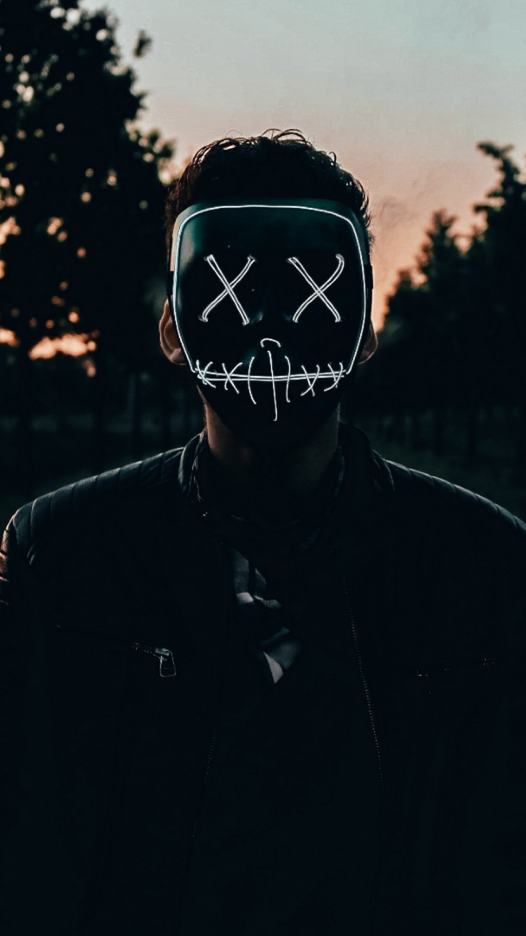 Scary mask at dark HD Wallpaper