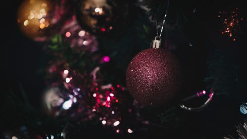 Shiny Christmas toy HD Wallpaper