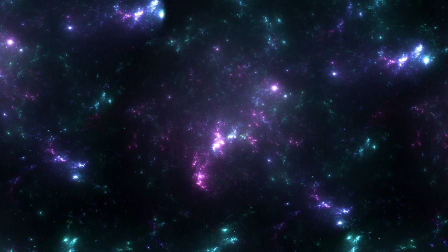 Shiny spots over the space HD Wallpaper