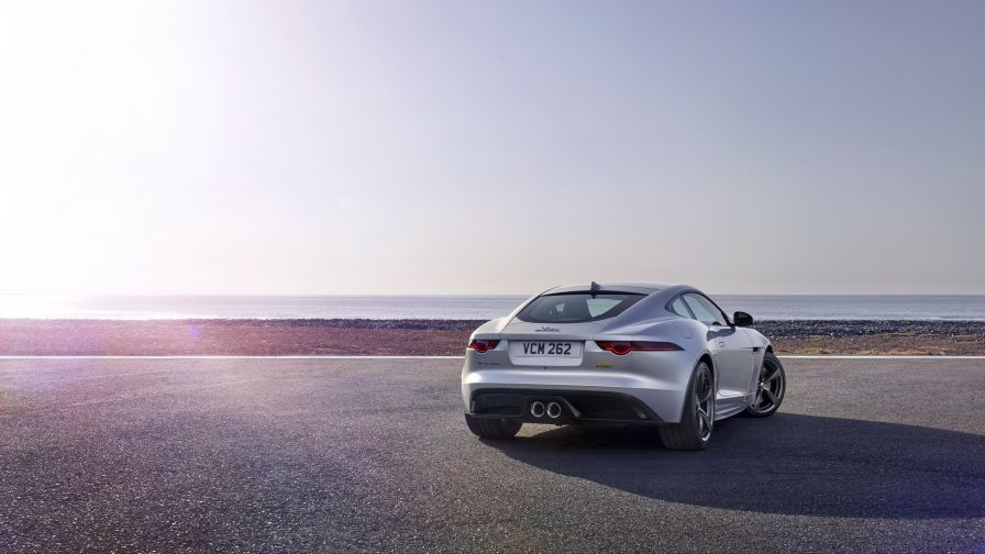 Silver Jaguar F type HD Wallpaper