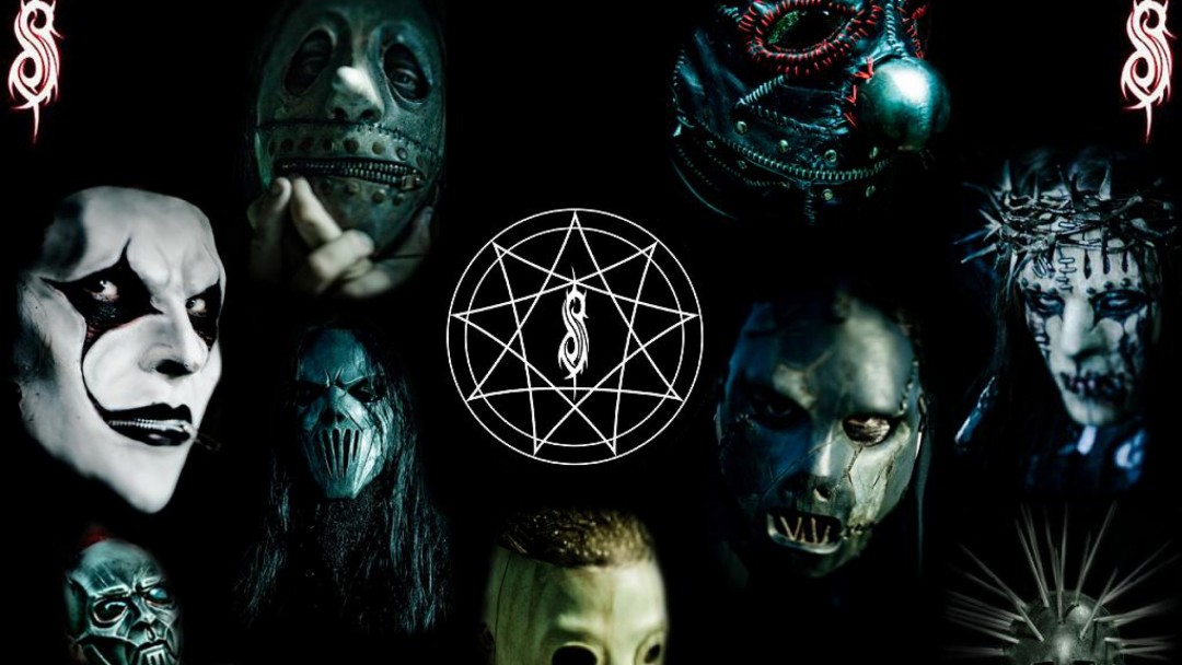Slipknot Members and new mask HD Wallpaper Google Plus Cover Photo - HD ...