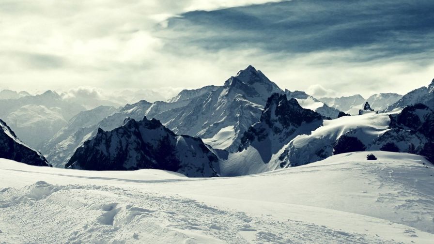 Snowy Mountains HD Wallpaper