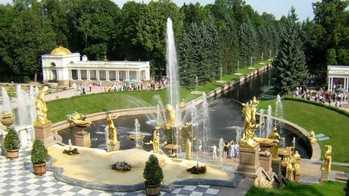 St. Petersburg Peterhof, Russia HD Wallpaper