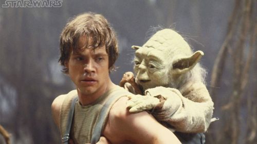 Star Wars, training with Yoda HD Wallpaper
