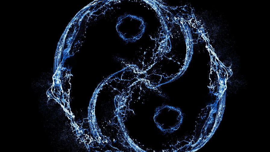 The Yin and Yang of Water and Energy HD Wallpaper