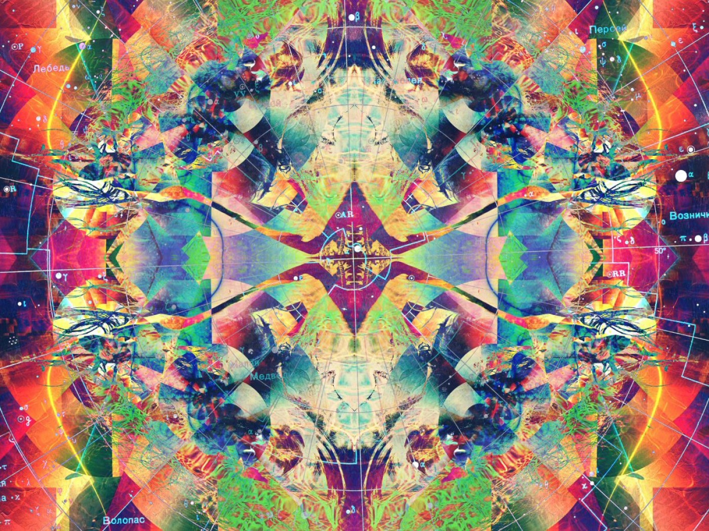 Trippy Abstract Cool Colorful Hd Wallpaper for Desktop and Mobiles