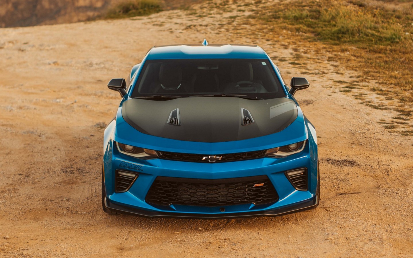 Tuned blue Chevrolet HD Wallpaper