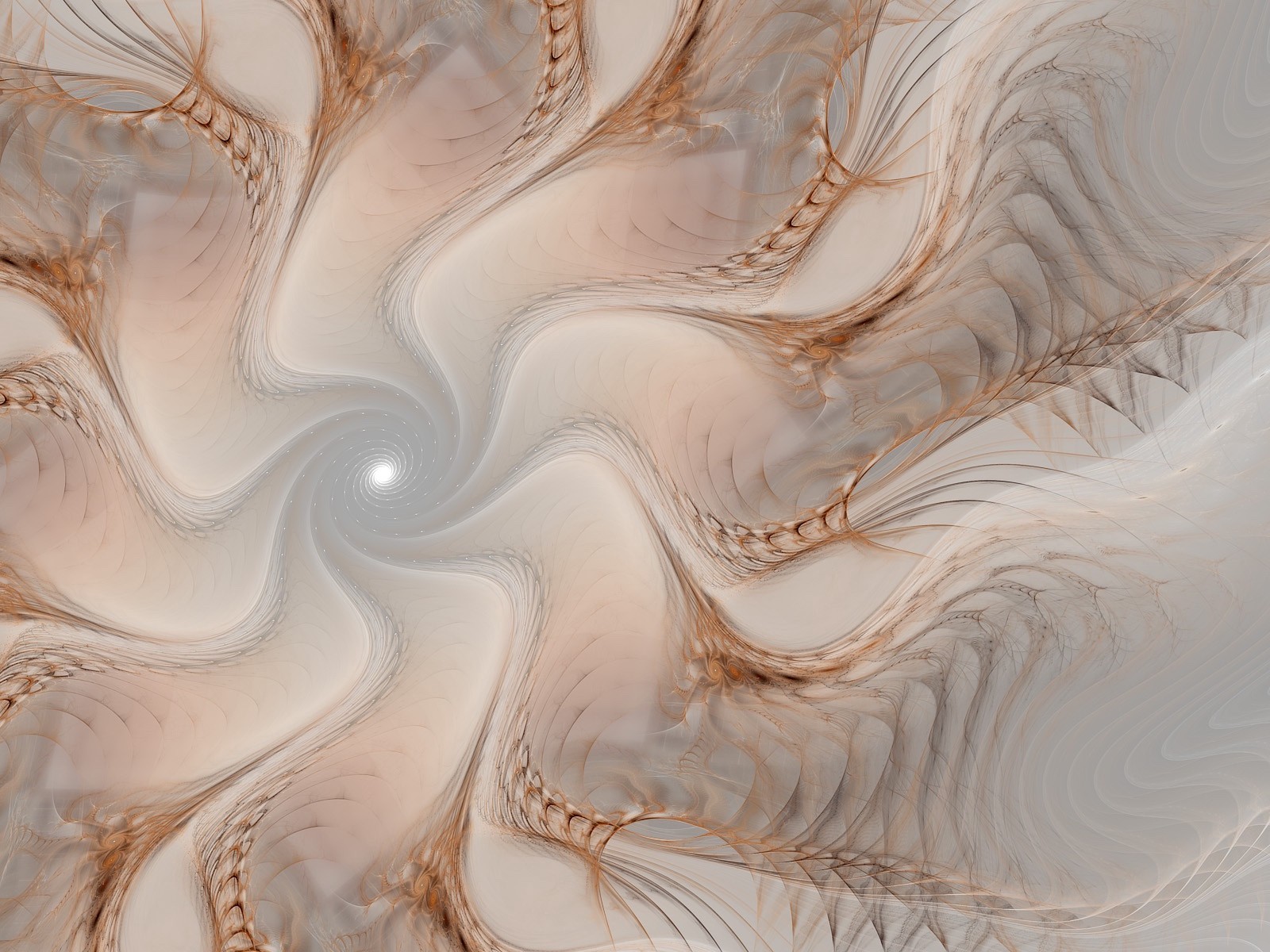 Twisted fractal pattern HD Wallpaper