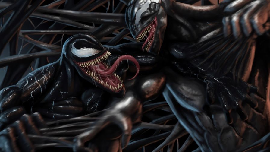 Venom vs Riot HD Wallpaper