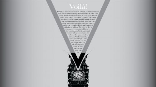 Voila! V for Vendetta HD wallpaper