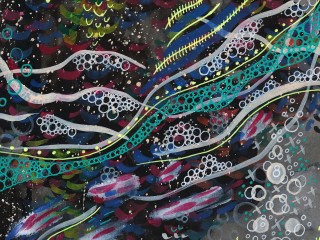Watercolored patterns HD Wallpaper