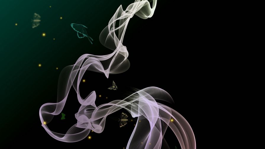 Wavy smoke HD Wallpaper