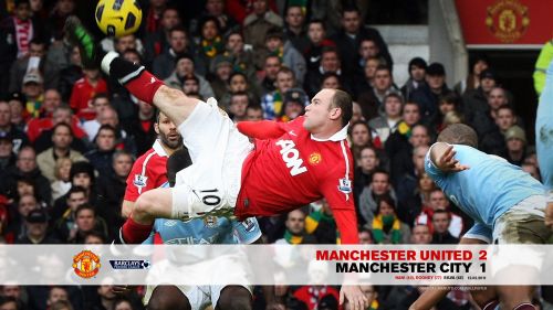 Wayne Rooney Bicycle Kick Goal HD Wallpaper