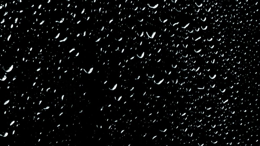 White drops in black surface HD Wallpaper