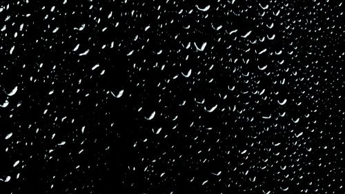 White drops in black surface HD Wallpaper