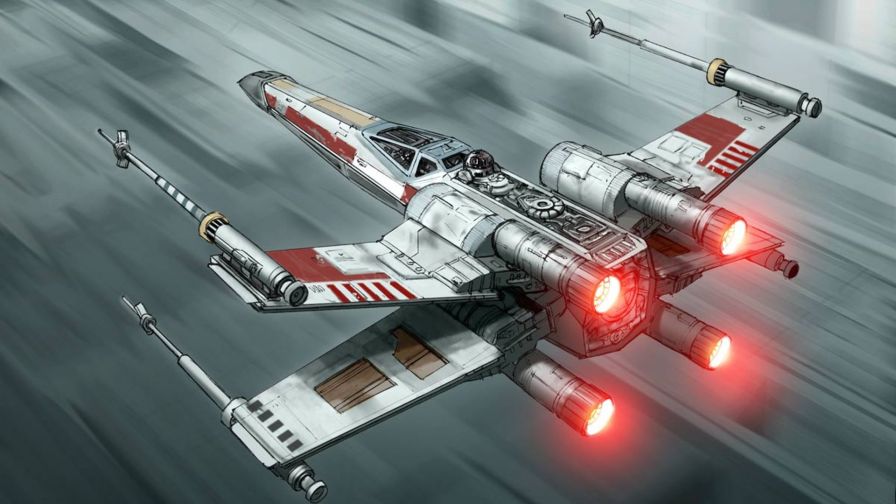 X-wing starfighter HD Wallpaper