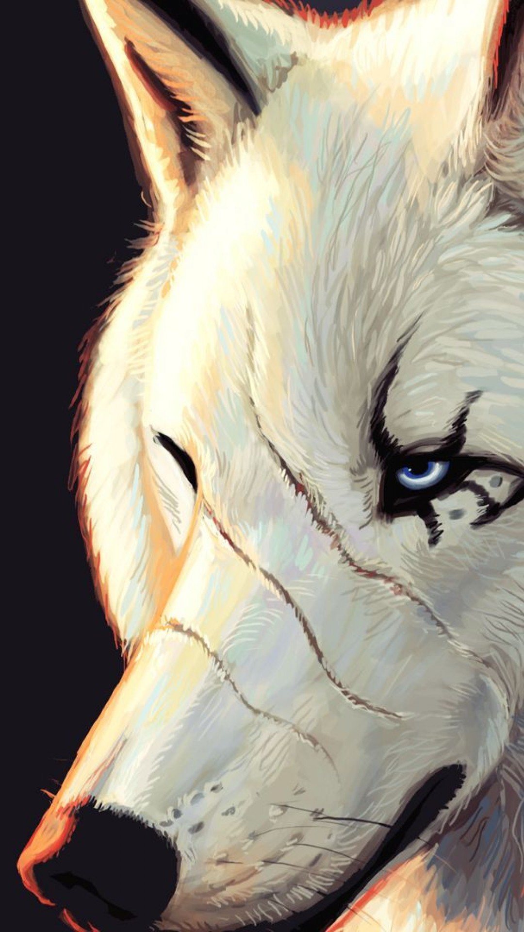 Iphone White Wolf Wallpaper